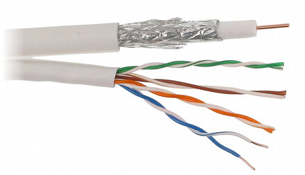 Združený koaxiálny kábel RG6 + UTP kat.5e
