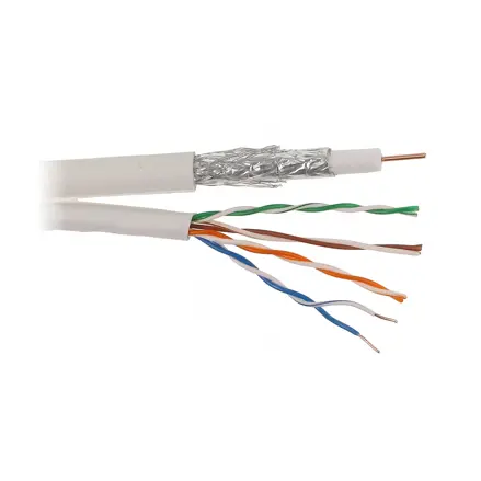 Združený koaxiálny kábel RG6 + UTP kat.5e