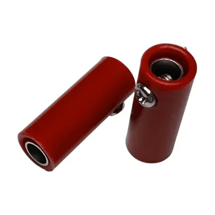 Banánik zdierka 4mm na kábel, červená