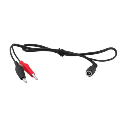 Redukcia na kábli DC 2.5/5.5mm - 2x krokosvorka, 50cm