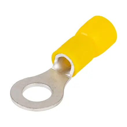 FASTON očko M8 (8,4 mm), 4,0–6,0 mm², žlté, izolované