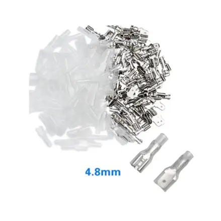 Sada FASTON konektorov, zdierok a krytiek 4,8 mm, 200 ks