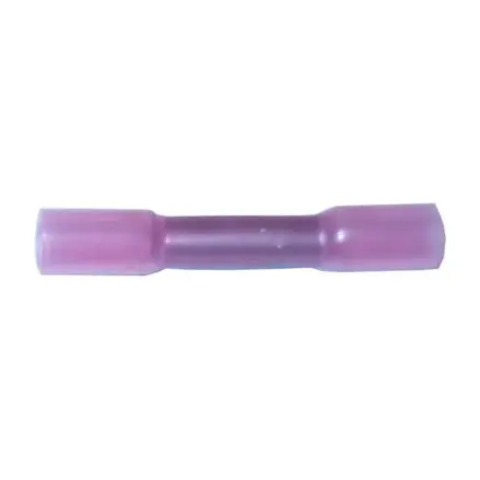 Lisovacia spojka so zmršťovacou bužírkou a lepidlom, 0,5–1,5 mm², fialová