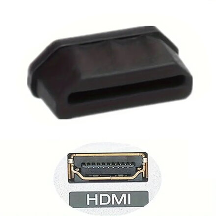 Prachotesná krytka pre HDMI zdierku, čierna