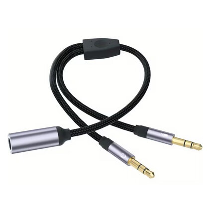 Adaptér zdierka Jack 3,5mm / 2x 3,5mm stereo konektor 