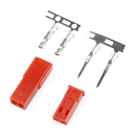 Konektor + zdierka JST 2-pin