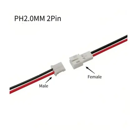 Konektor + zdierka JST PH 2.0mm na kábli 15cm