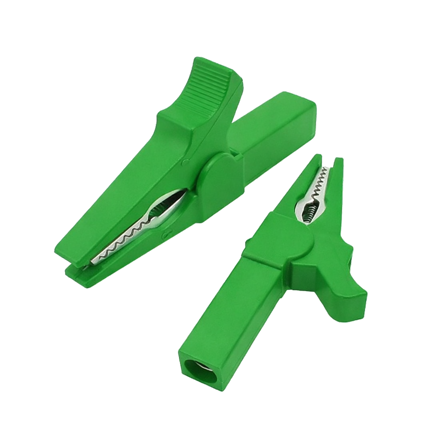 Izolovaná krokosvorka pre banánik, l=55mm, zelená