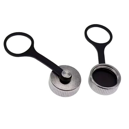 Prachotesná kovová krytka pre konektory GX12