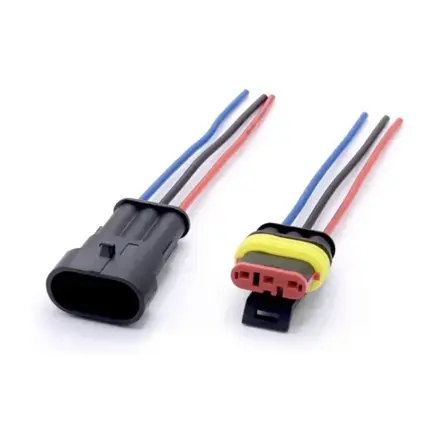 Superseal hermetický konektor 3-pin, s vodičmi, IP67