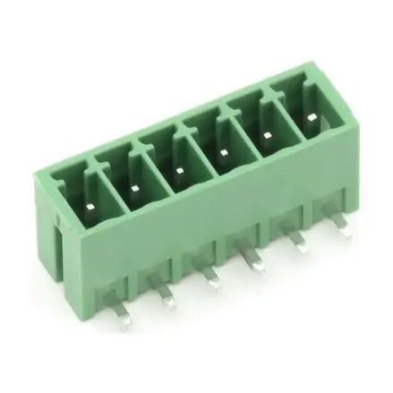 Násuvná svorkovnica do DPS uhlová, KF2EDGR-6P, RM3,81mm