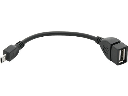 Redukcia USB z./ mikroUSB k. na kábli, OTG
