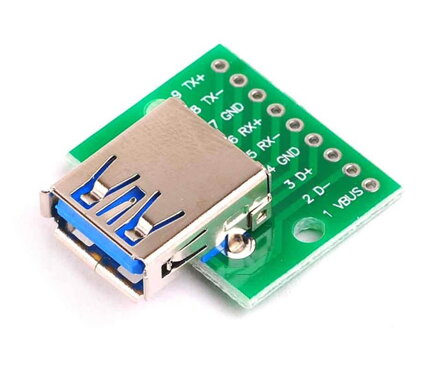 Zdierka USB3.0 na DPS 2.54mm