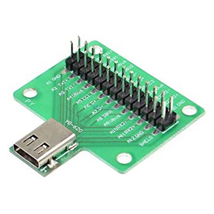 Konektor USB-C 3.1 na DPS 2.54mm