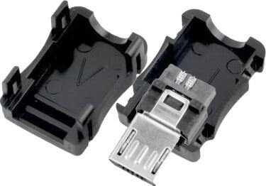 Konektor microUSB B s krytkou, na kábel