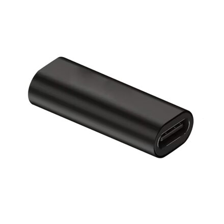 Spojka USB-C zdierka / USB-C zdierka, čierna