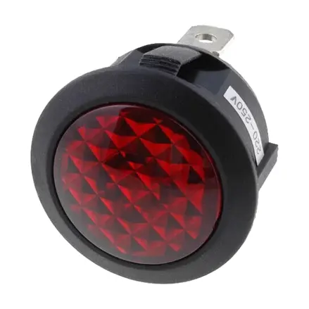 Kontrolka 230V AC červená, 20mm