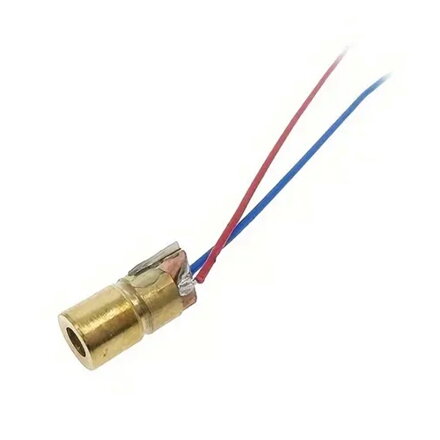 Laserová dióda 6mm 5V 650nm, červená