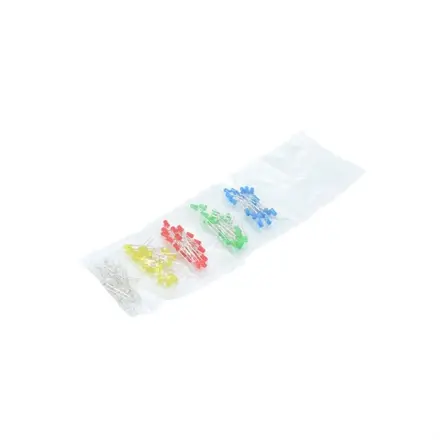 Sada LED diód 3mm 100ks - 5 farieb