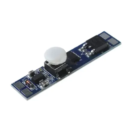 LED profilový stmievač tlačidlový 12-24V / 8A, s pamäťou