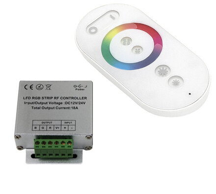 RF ovládač RGB pásikov 3x4A 12/24V biely
