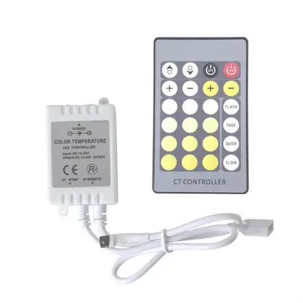IR ovládač pre CCT variabilné LED pásiky 12-24V
