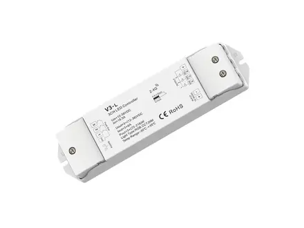 RF prijímač pre LED pásy 3x6A, PRO-V3-L 12V/216W - 24V/432W