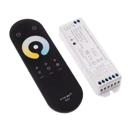 RF ovládač CCT LED pásov 12–24VDC 15A