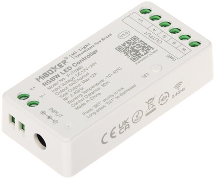 Prijímač pre RGB a RGB-W LED pásy 12-24V, 12A 