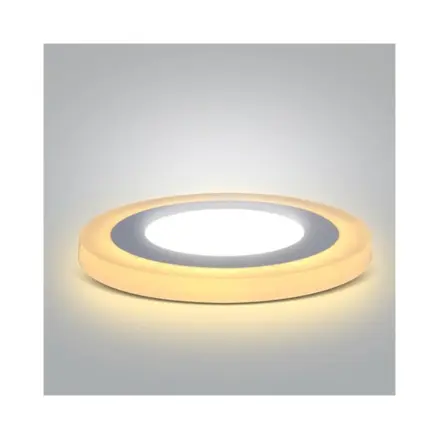 LED podsvietený panel,podhľadový, 6W+3W, 400lm, 4000K, okrúhly