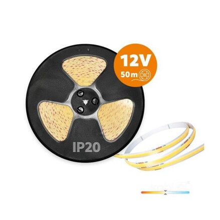 COB LED pás 12V 10W/m IP20 4000K 1m