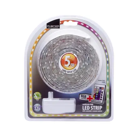Sada RGB LED pásik 150LED/5m IP65, ovládač a zdroj 12V/3A
