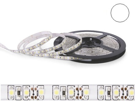LED pás 24V 3528 60LED/m 4,8W/m biela studená IP65 (1m)
