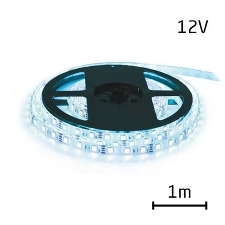 LED pásik 12V 3528 60LED/m 4,8W/m IP20 ICE BLUE