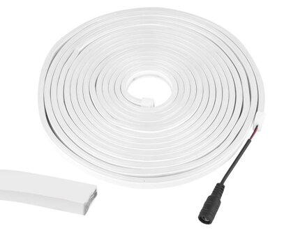 Pásik LED NEON flex, 12V SMD2835, biela studená, 5m