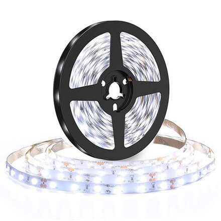 LED pásik SMD 2835, 12V, 120LED/m, IP20, studená biela, 10W/m, 1100lm/m, 5m