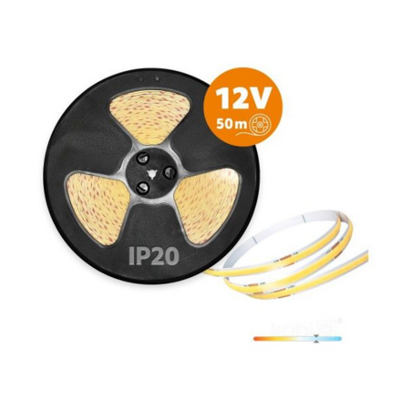 COB LED pás 12V 10W/m IP20 6500K 1m