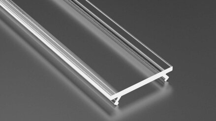 Difúzor pre LED profily LUMINES BASIC, PMMA, číry, 1m