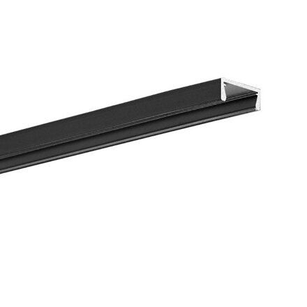 Hliníkový profil pre LED pásiky MICRO-PLUS čierny (1m)