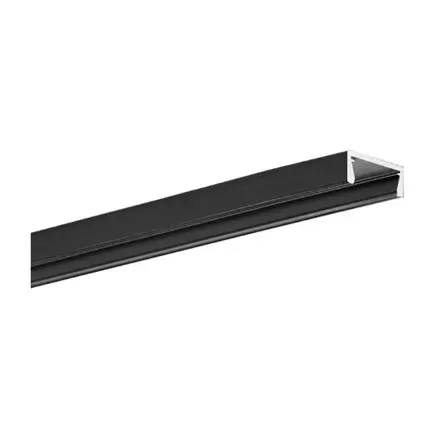 Hliníkový profil pre LED pásiky MICRO-PLUS čierny (1m)