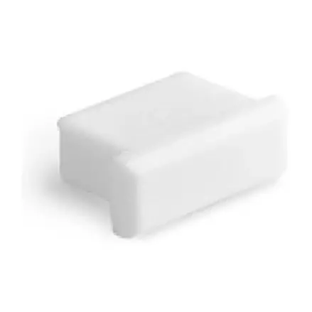 PVC záslepka pre profily MICRO-ALU bez otvoru, biela