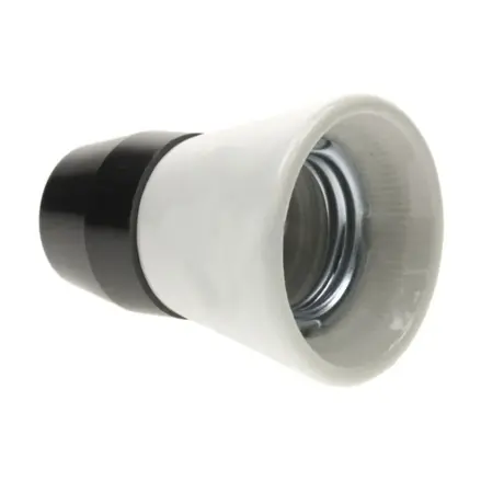Objímka žiarovky E27 keramika/plast