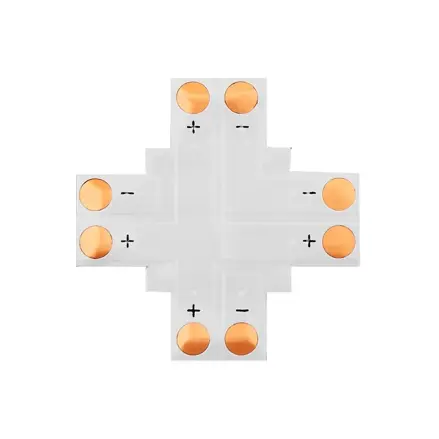 Spojka LED pásika 10mm typ "X" spájkovacia