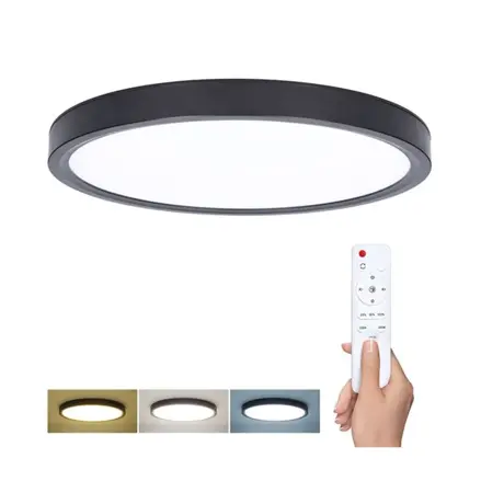 LED osvetlenie Estela Black, 36W, 2700lm, 30cm, CCT, diaľkový ovládač