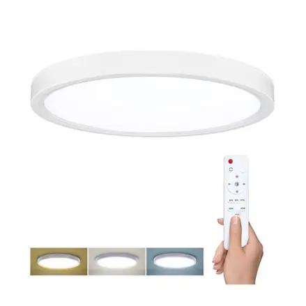 LED svetlo s diaľkovým ovládačom Estela White, 36W, 2700lm, 30cm, CCT
