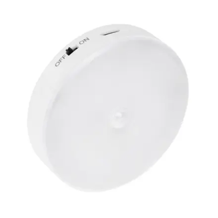 Nabíjacie nočné svietidlo s PIR detektorom pohybu, biele