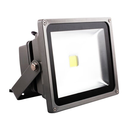 LED reflektor strieborný 20W, biela studená 6000K EPISTAR