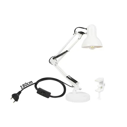Stolová lampa LB-22 E27 2v1, biela - poškodený obal