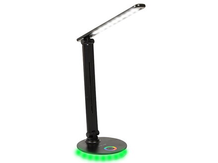 Stolová RGB LED lampa BLOW LB-16 čierna, 9W 450lm