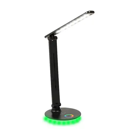 Stolová RGB LED lampa BLOW LB-16 čierna, 9W 450lm